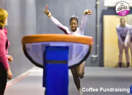  A coffee fundraiser that a gymnastics team is using to raise additional funds. 